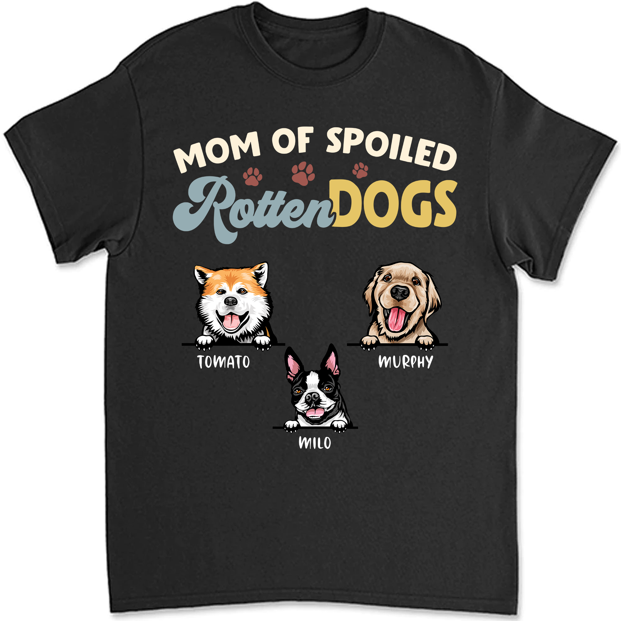 Spoiled Rotten Dog Personalized Custom Photo Dog Shirt T678