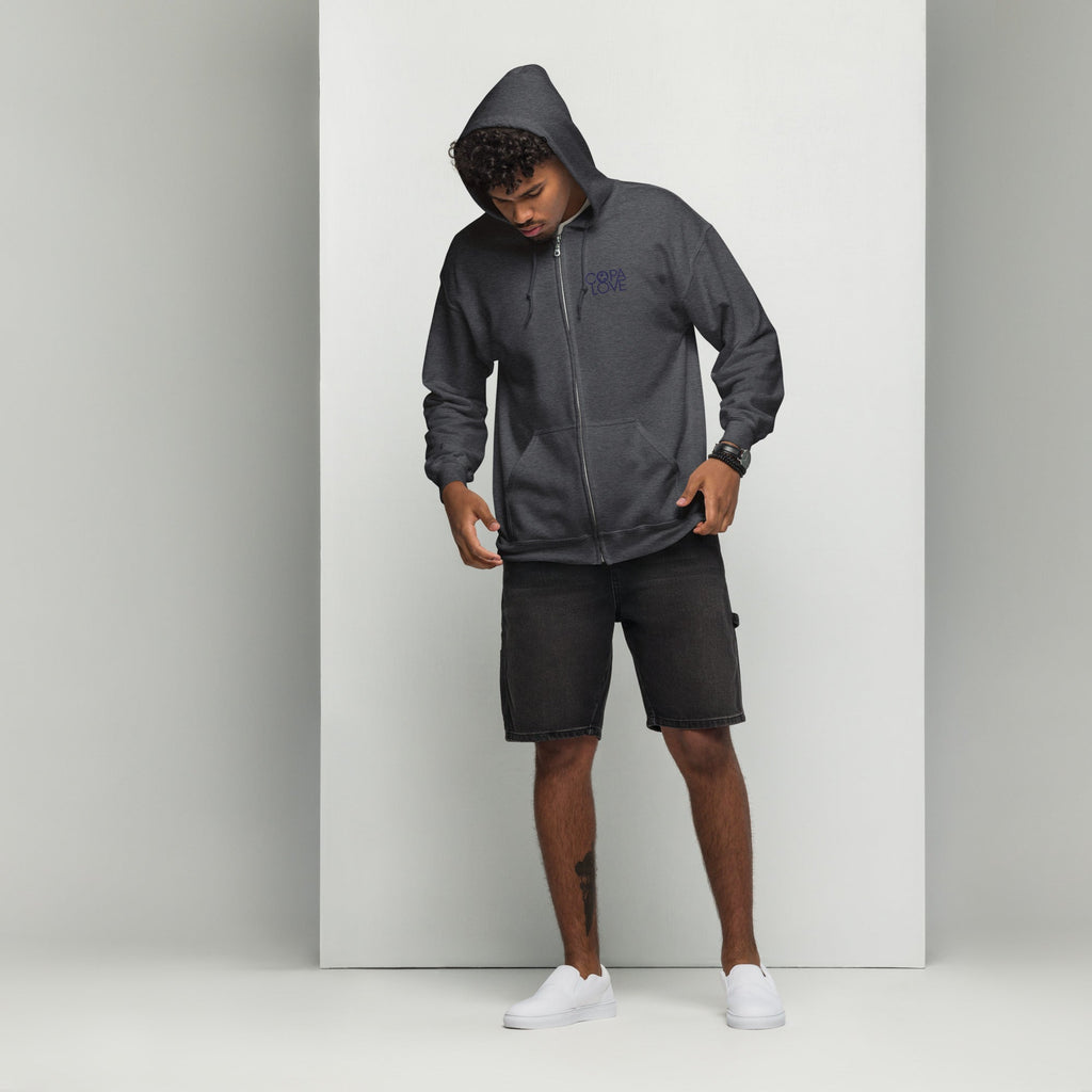 COPA LOVE Unisex Fleece Zip Hoodie – Everyday Comfort Meets Effortless Style