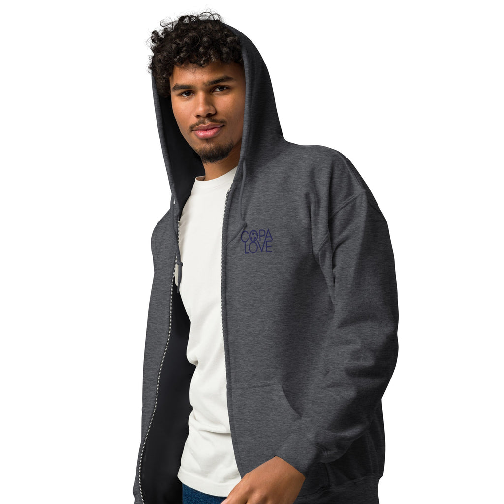 COPA LOVE Unisex Fleece Zip Hoodie – Everyday Comfort Meets Effortless Style